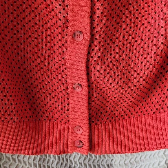 NWT 🐈‍⬛ Witchy cat fair isle cardigan - halloween orange - Picture 6 of 12